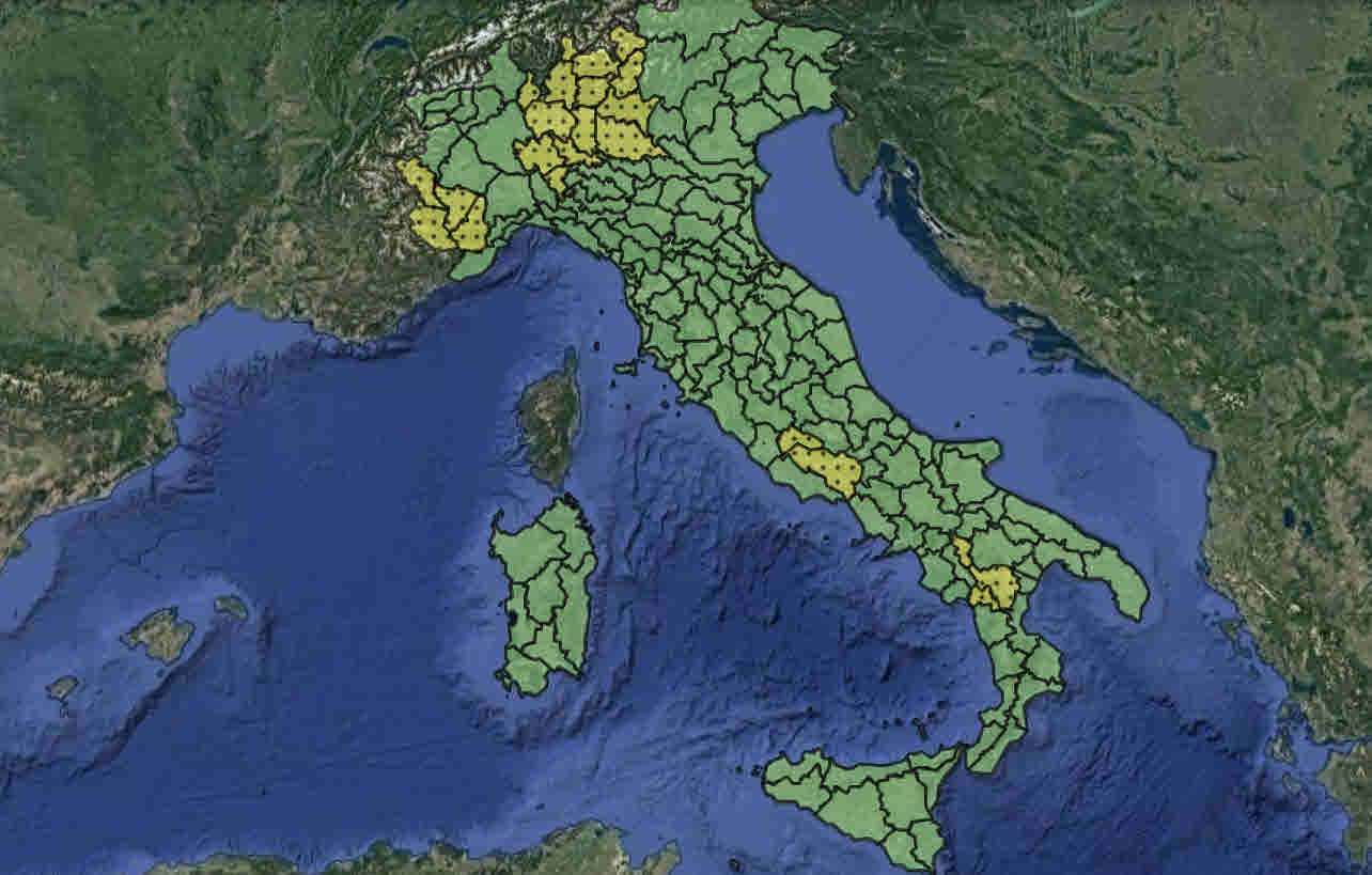 Allerta meteo Protezione Civile per oggi 30 Maggio