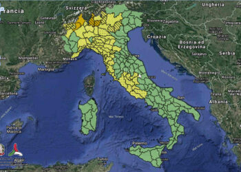 Allerta meteo Protezione Civile per il giorno 11 maggio 2021.