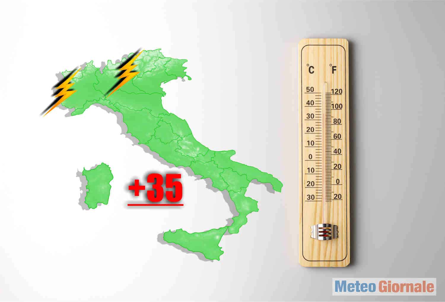 Ecco quando, termometri sino 35°C, evoluzione meteo stravagante