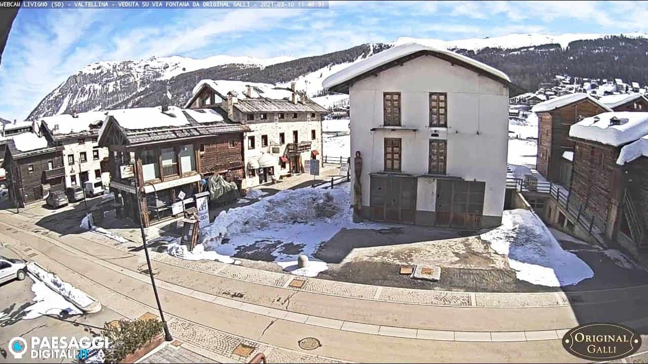 Livigno, webcam veduta in centro