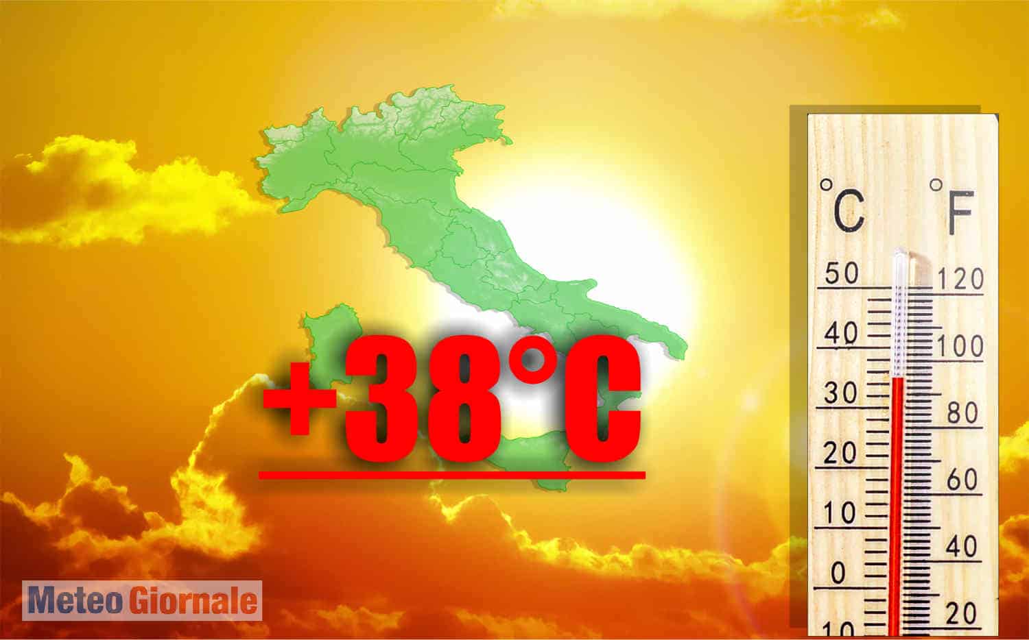 Meteo con CALDO precoce, irruento. Previsione