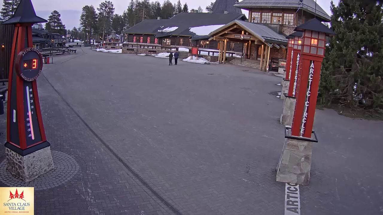 Meteo Live da Rovaniemi, la casa di Babbo Natale. Nevicata in diretta