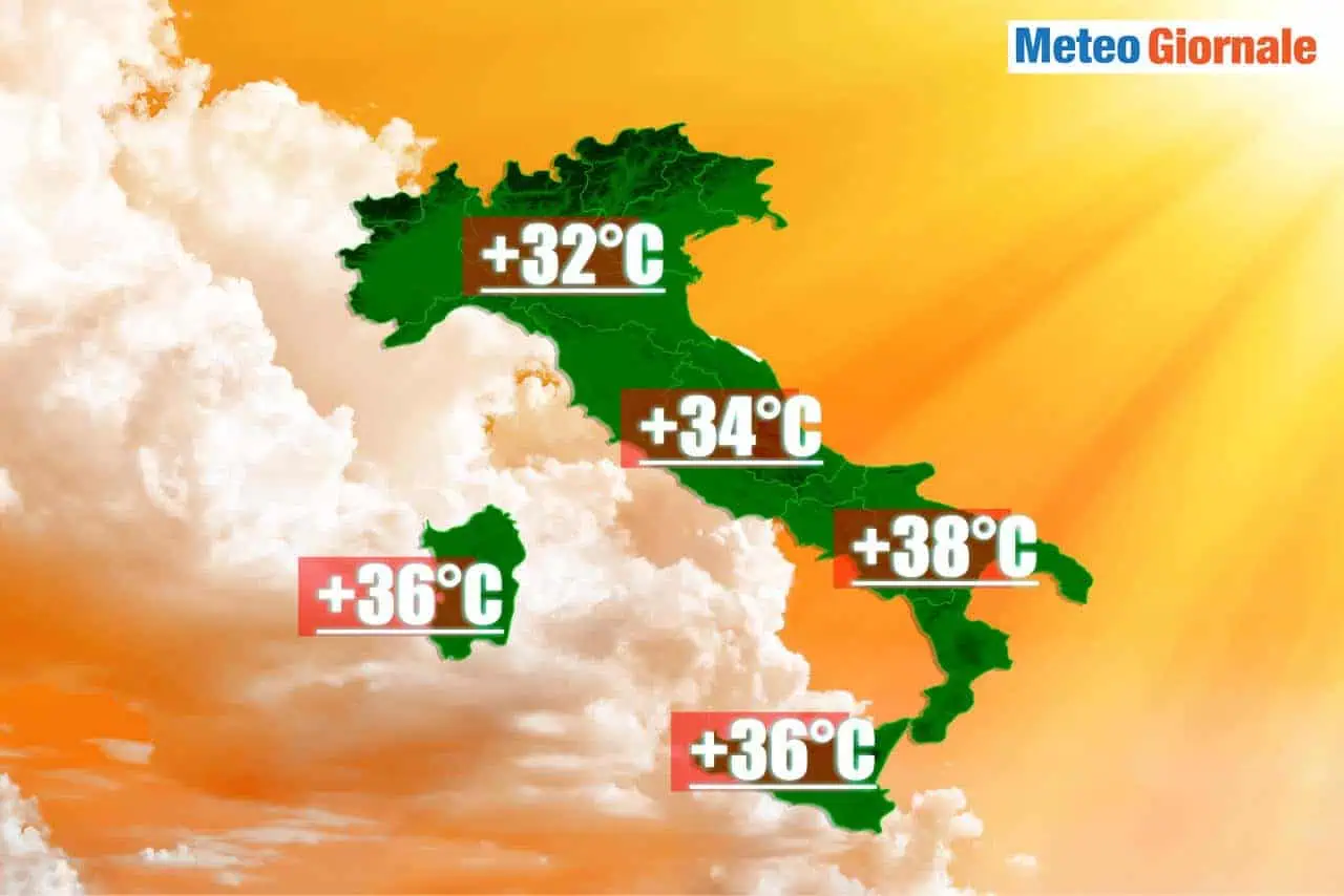 meteo verso ondate di caldo