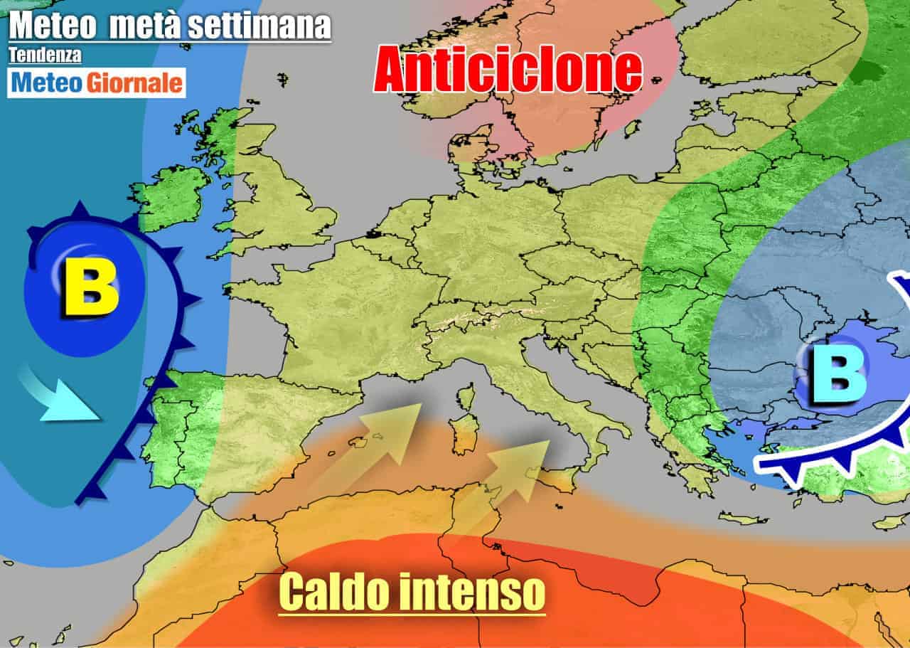 METEO 7 Giorni. Verso il primo caldo dell’estate sull’Italia