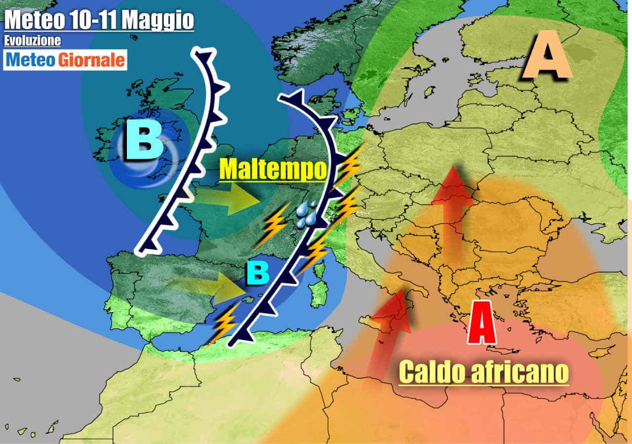 METEO Italia. Torna il forte MALTEMPO a partire dal Nord. Rischio Nubifragi e Grandine