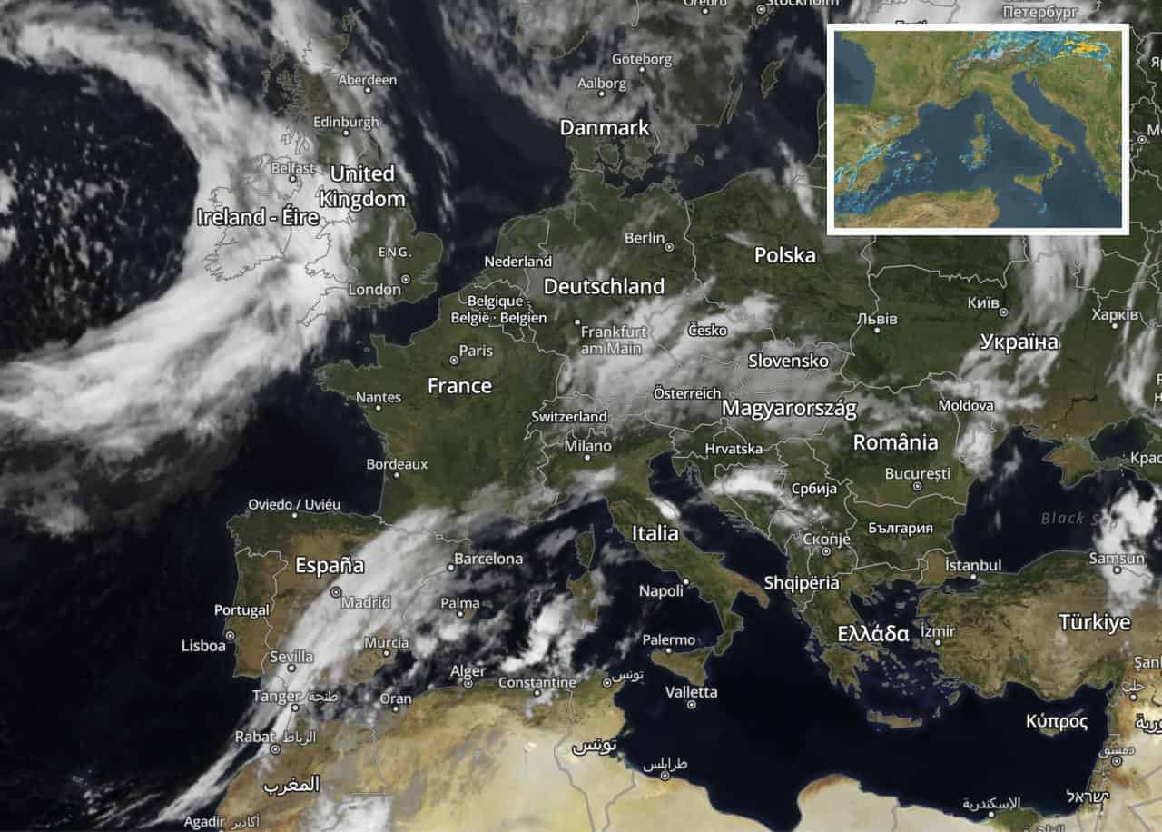 Meteo Oggi 23 Maggio 2021. Nuvole e piovaschi sparsi in molte regioni