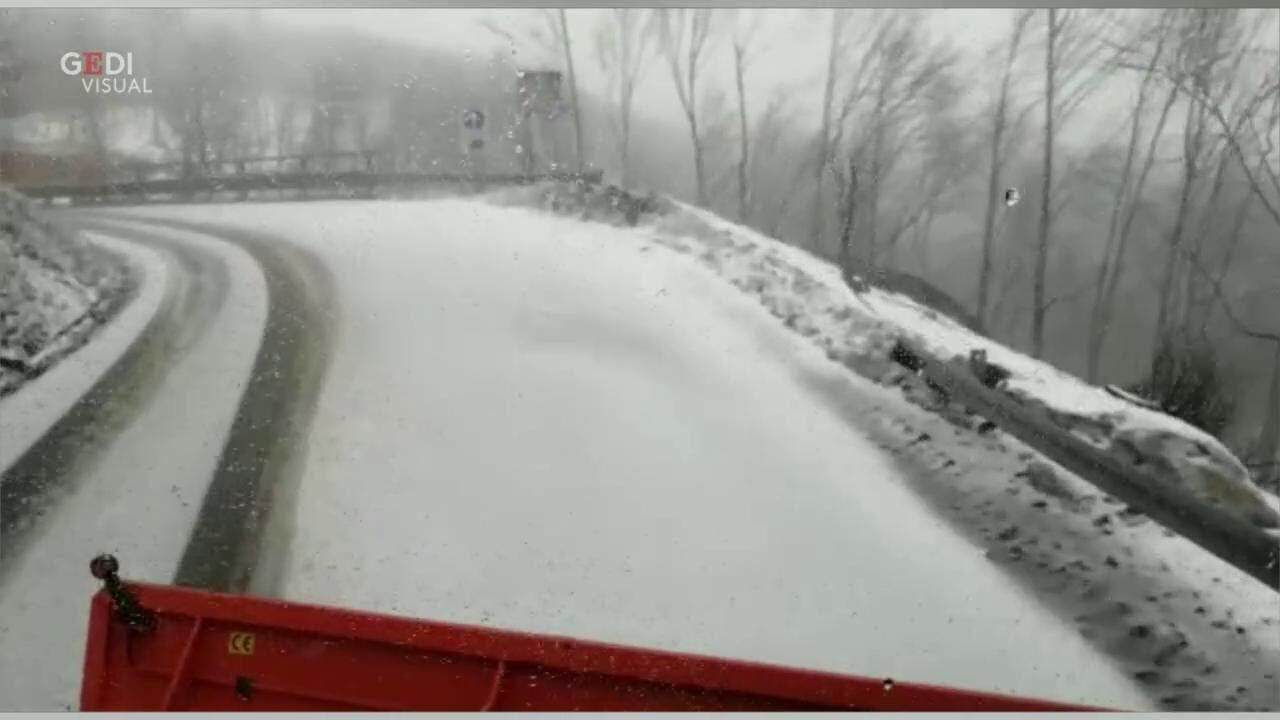 Neve a quote basse nell'Appennino emiliano e romagnolo