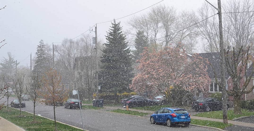 TORONTO, dai 30 gradi alla neve di fine Maggio. Meteo RECORD
