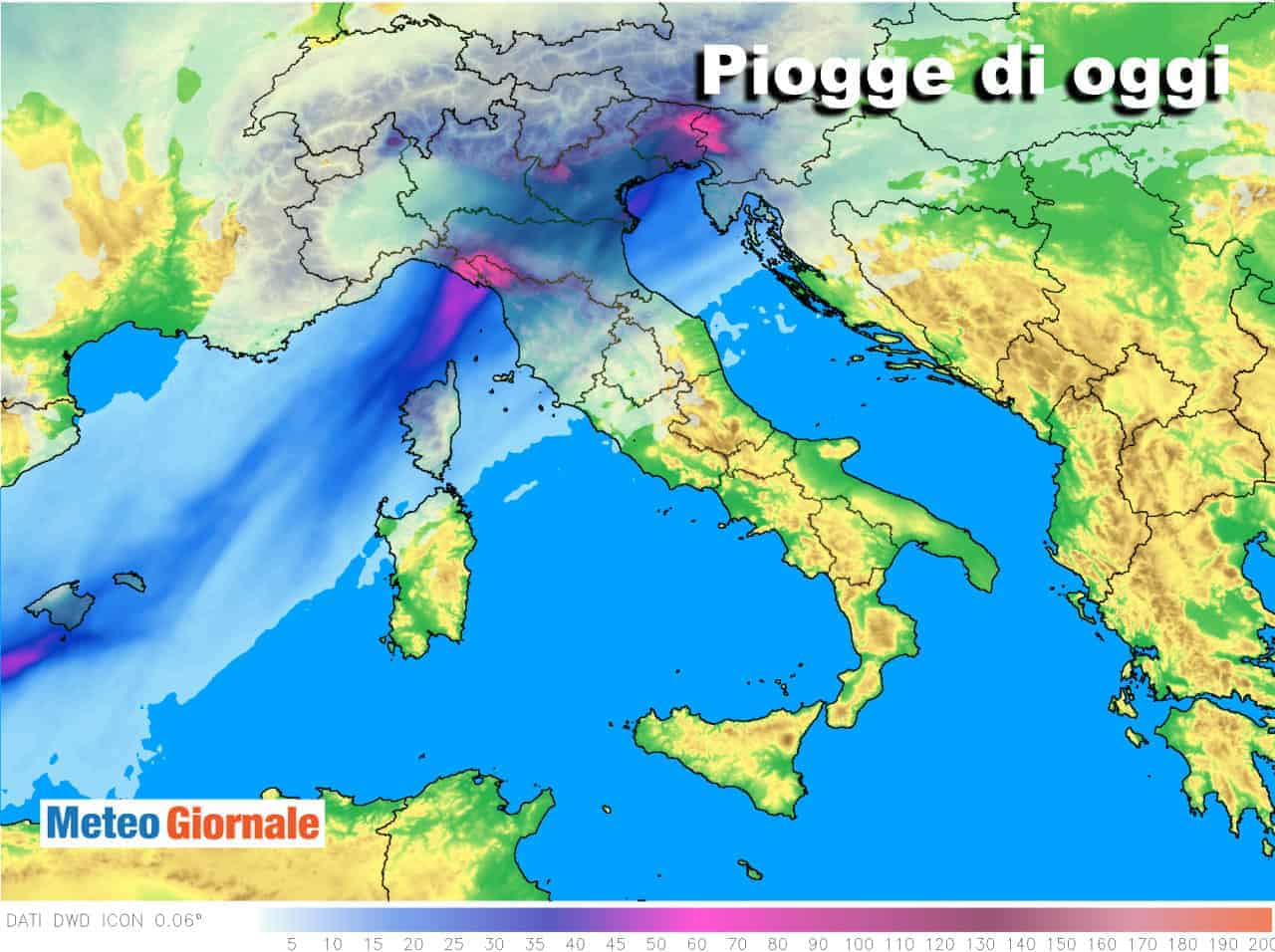 Meteo perturbato al Nord, reggono caldo e sole al Sud