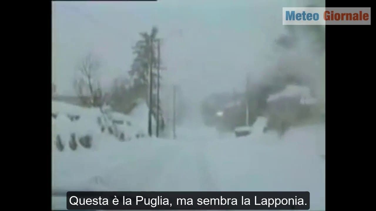 Quando la Puglia assunse le sembianze della Lapponia