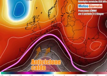 Anticiclone africano sul finire della prossima settimana