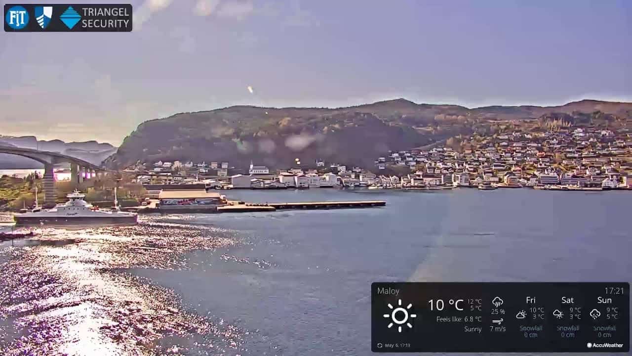 Webcam Måløy, siamo in Norvegia.