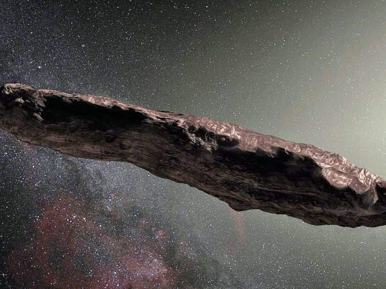 Immagine di un anomalo asteroide. 