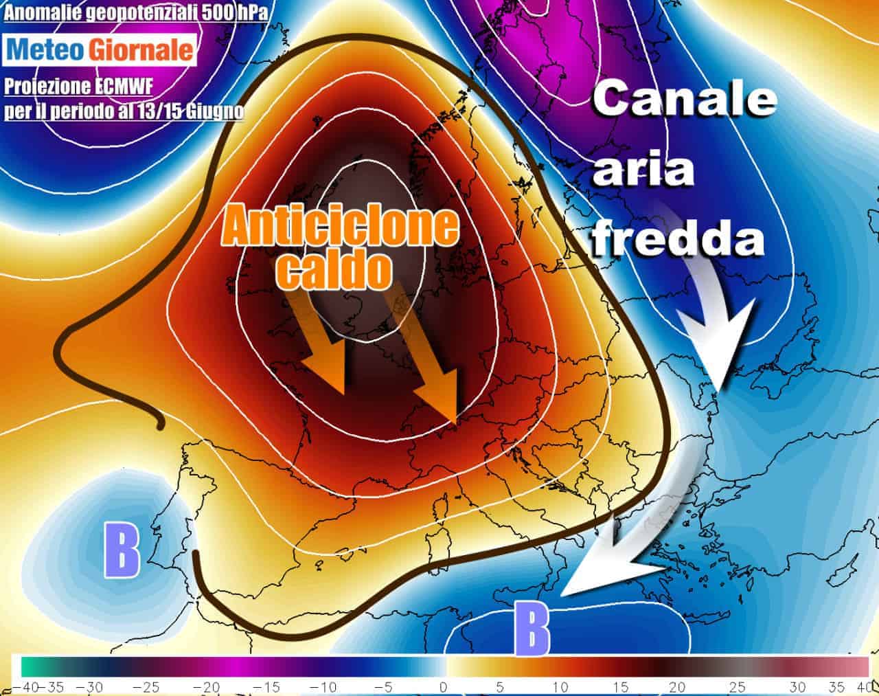 TENDENZA METEO verso metà Giugno. Ecco quando l’Estate rialzerà la testa