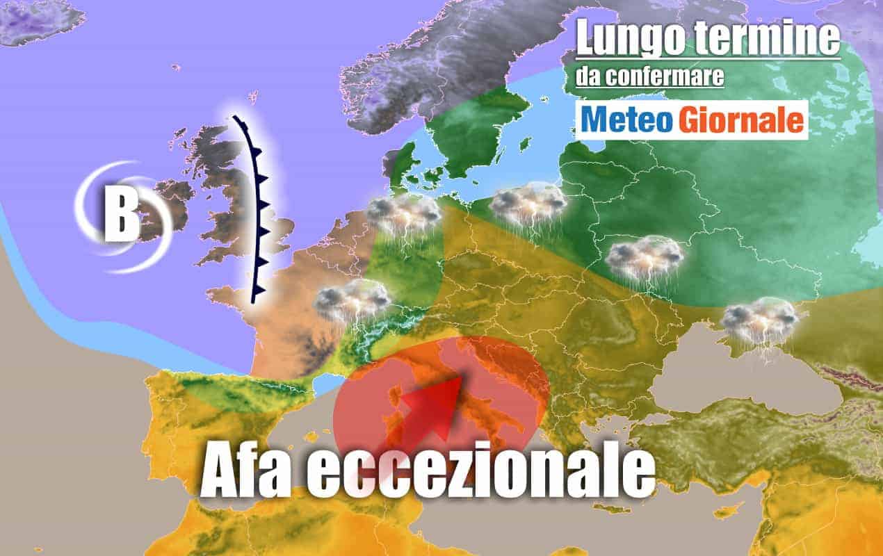 METEO Italia al 4 luglio: CANICOLA esagerata persistente