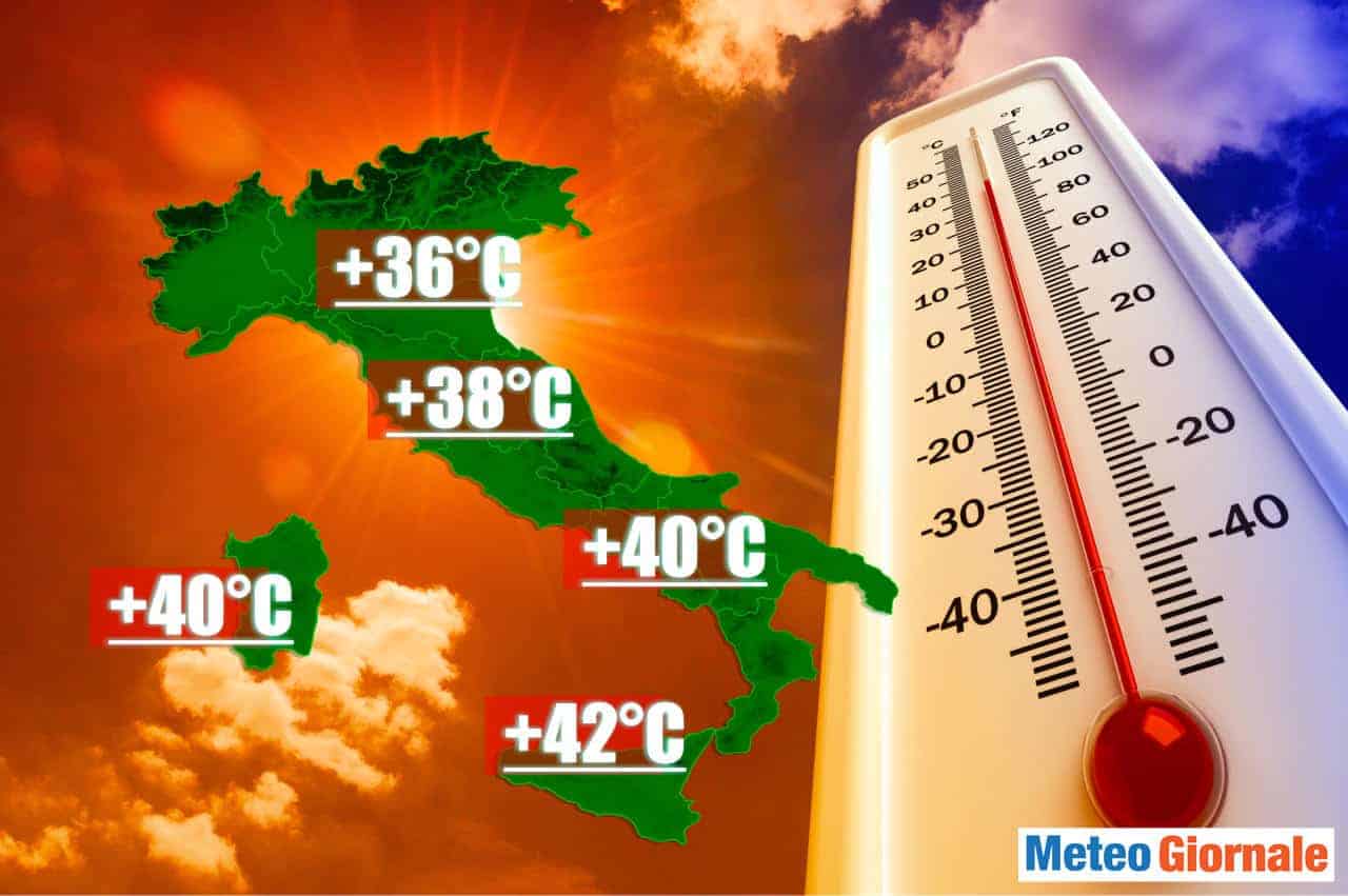Centro Meteo Americano NCEP. Rischio ondata di calore.