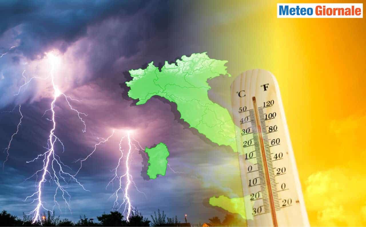 Verso i TEMPORALI: scenario meteo più PERICOLOSO con il Caldo