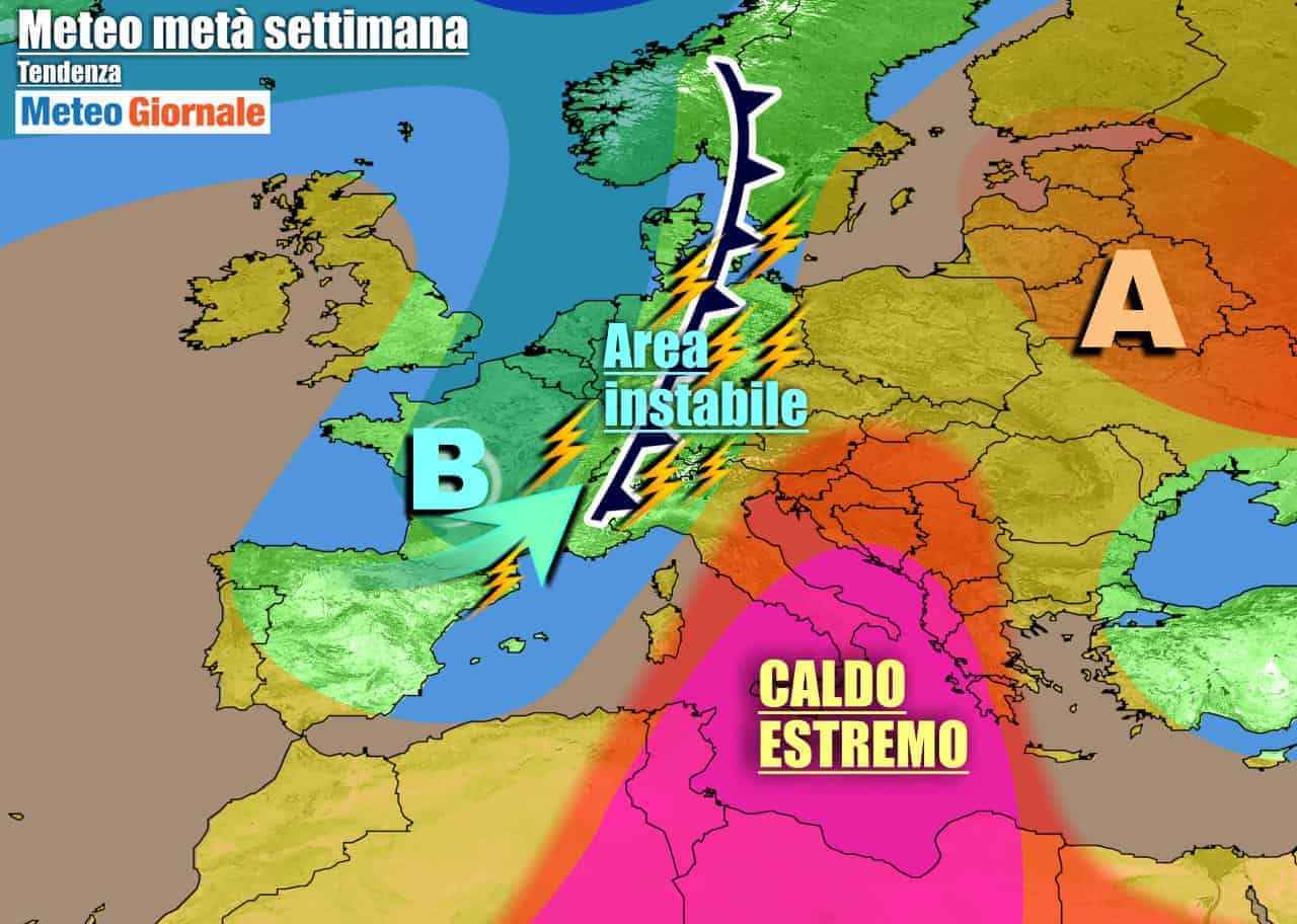 METEO Italia: Temperature da FORNACE AFRICANA
