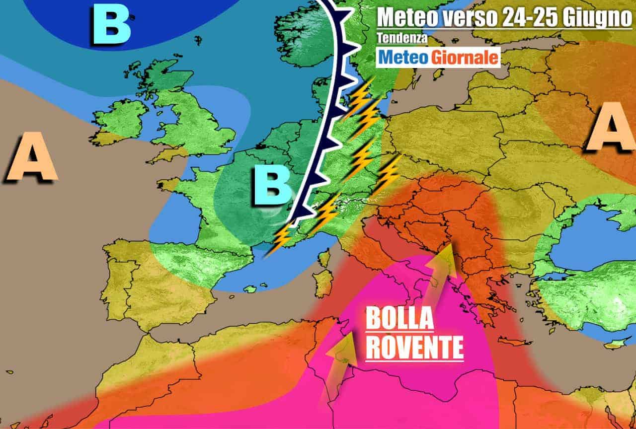 METEO Italia. CALDO D’AFRICA asfissiante, spiraglio di novità dal weekend