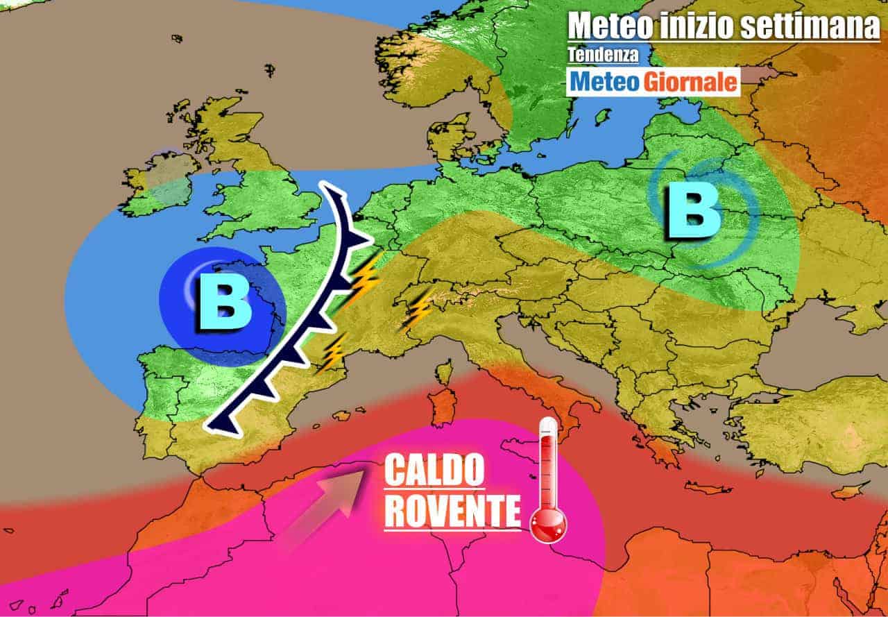 METEO 7 Giorni. Piccolo BREAK nel weekend, poi nuova FIAMMATA AFRICANA