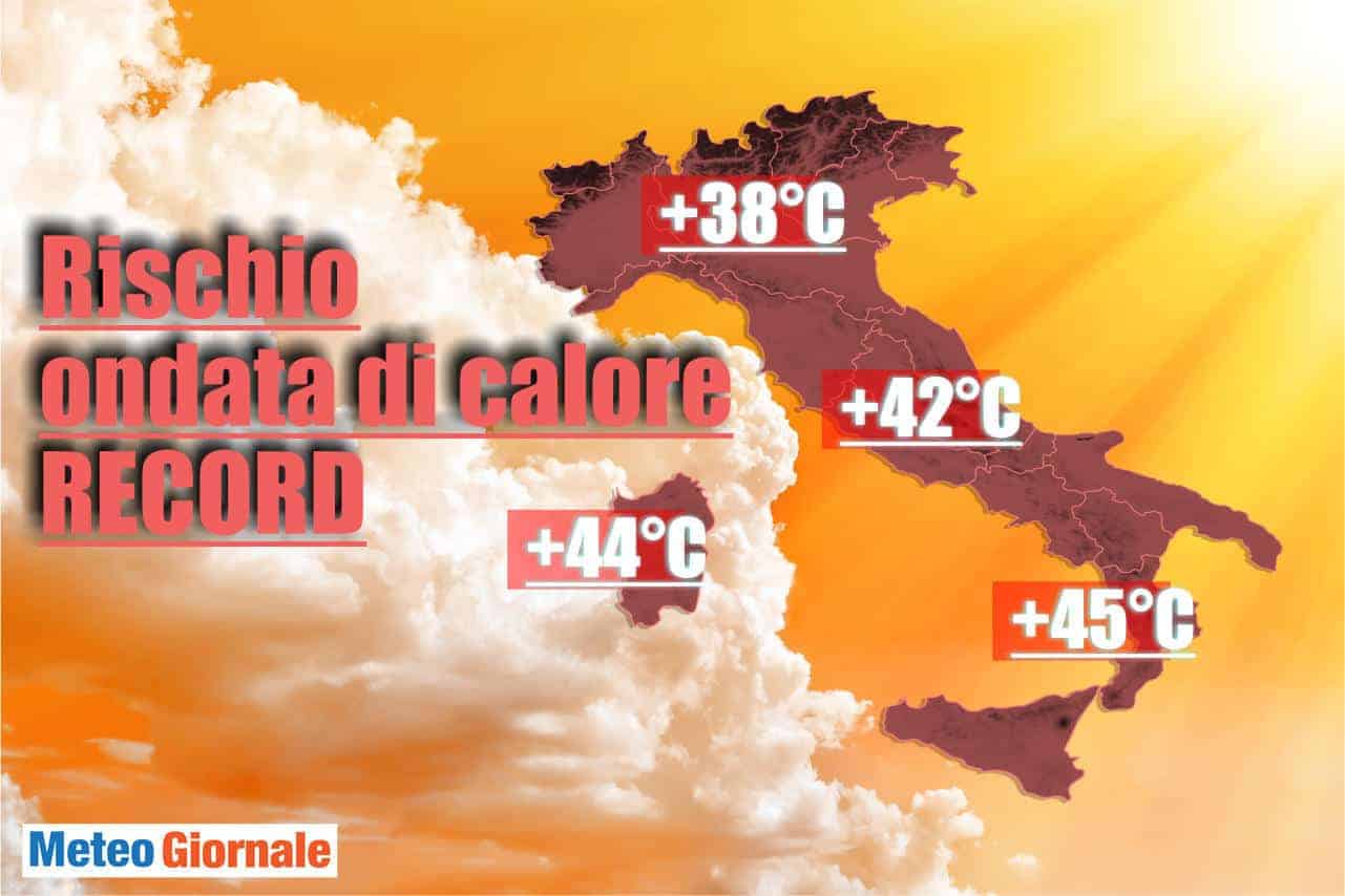 Ancora conferme Centro Meteo Americano: CALDO con picchi di 45°C