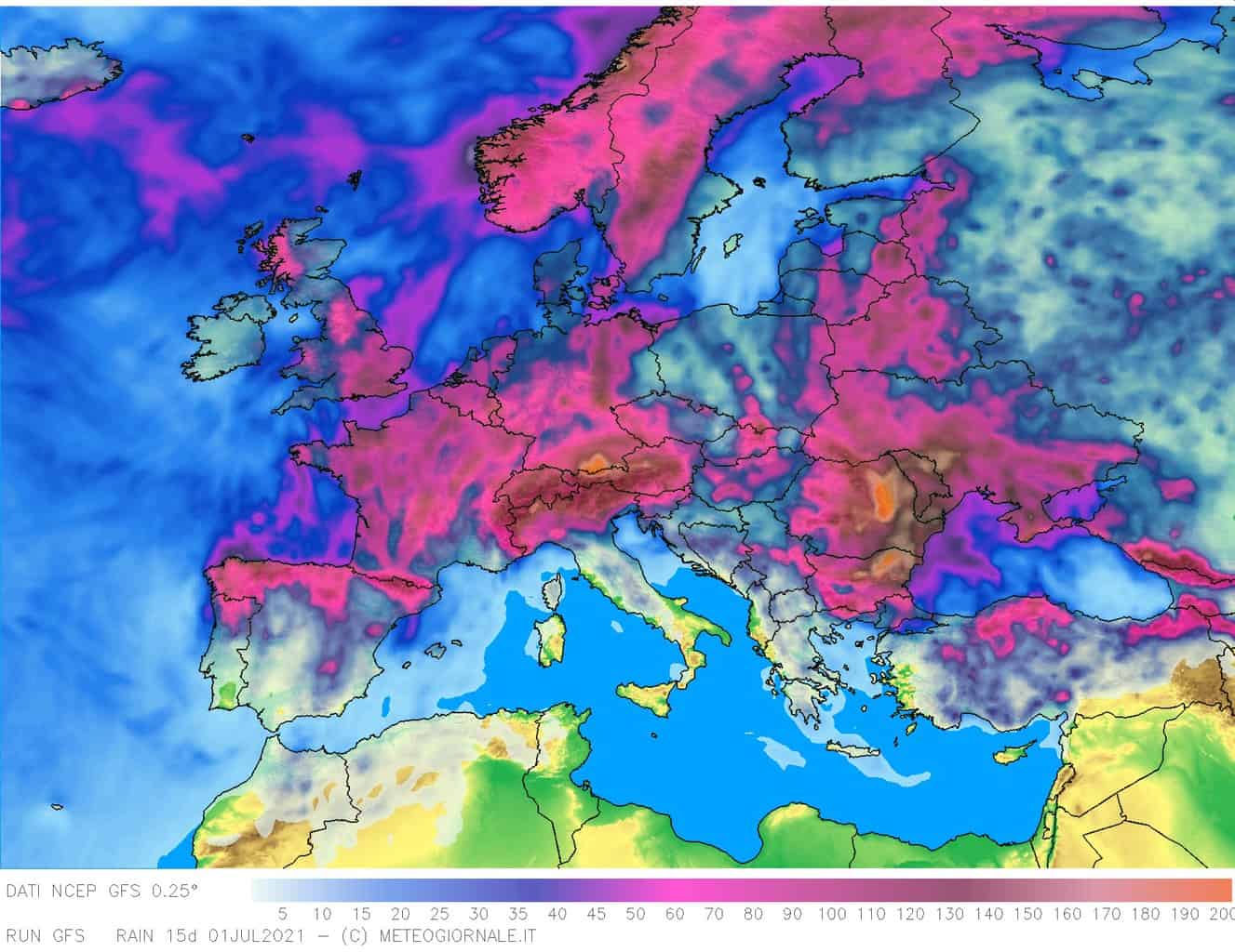 Meteo europeo e Italia: CALDO d’Africa e l’attivazione di TEMPORALI intensi pcp og15d 384 - Meteo europeo e Italia: CALDO d’Africa e l’attivazione di TEMPORALI intensi