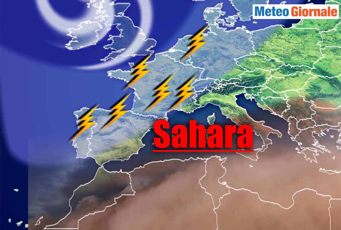 Meteo e la CAPPA D’AFRICA su Italia. Massiccia invasione di sabbia dal Sahara