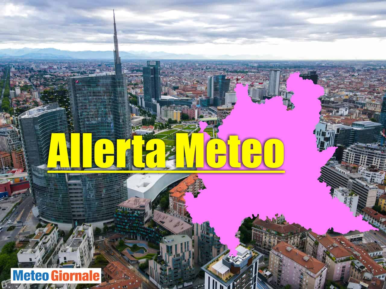 Allerta meteo rossa in Lombardia con pioggia, fulmini, grandine e vento