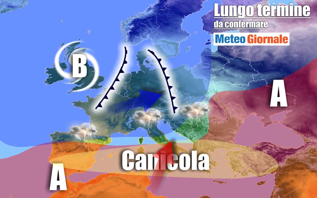 Meteo Italia al 16 agosto, ROVENTE con poche pause