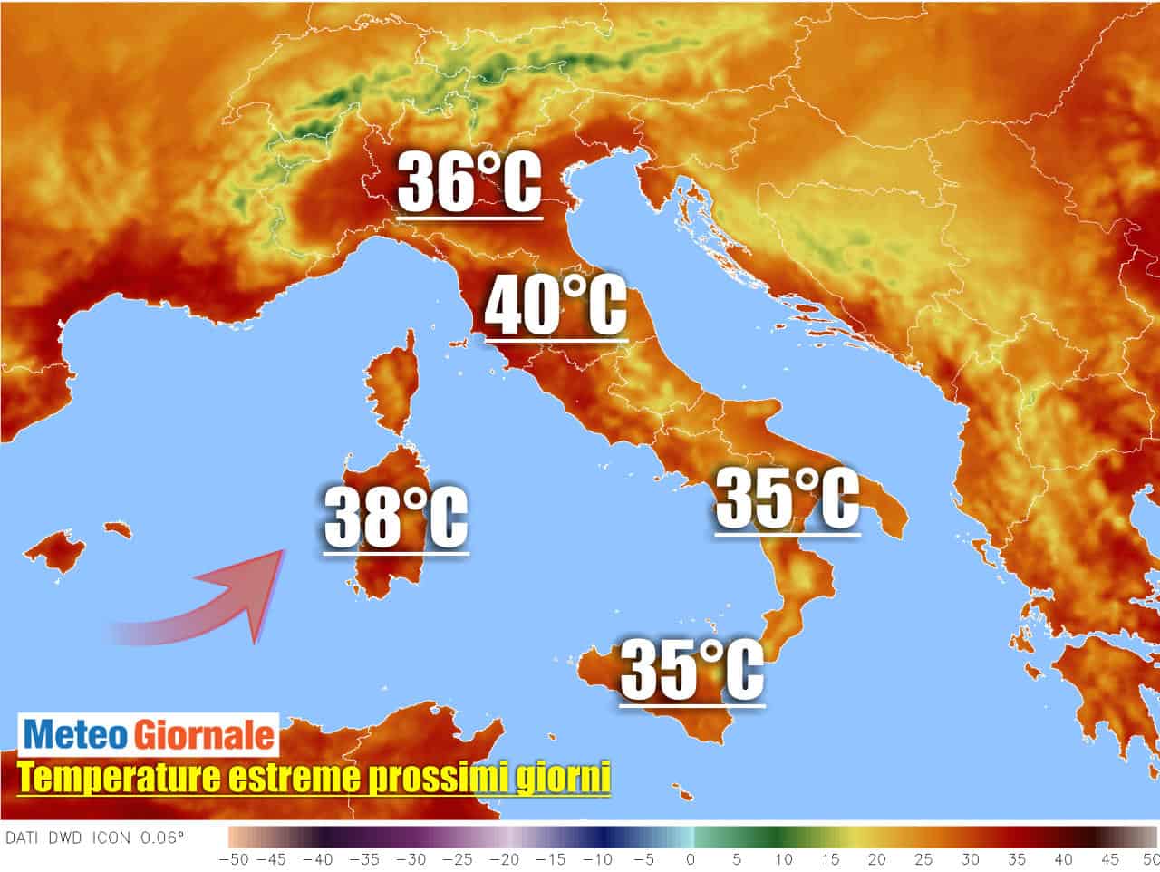 Meteo: nuova forte Ondata di Caldo che inizierà dal Nord Italia