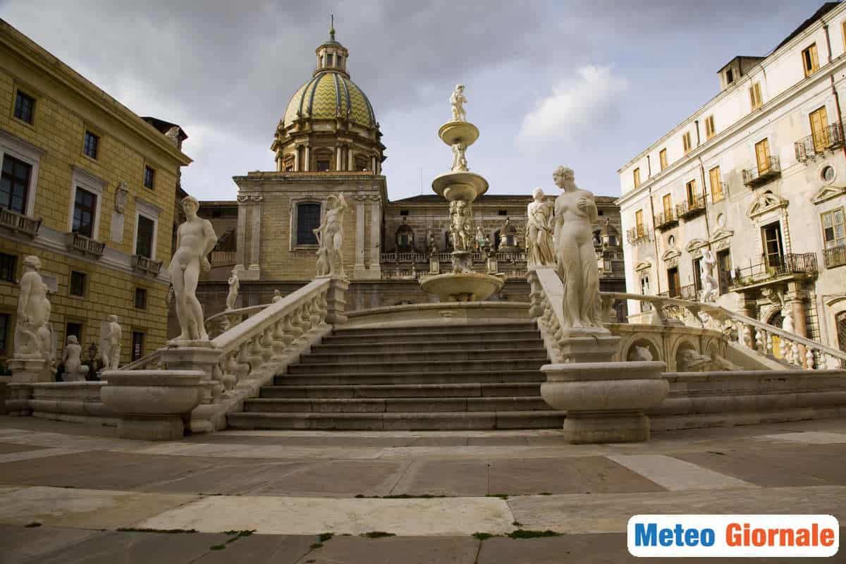 Caldo estivo su Palermo, possibili temporali verso il fine settimana.