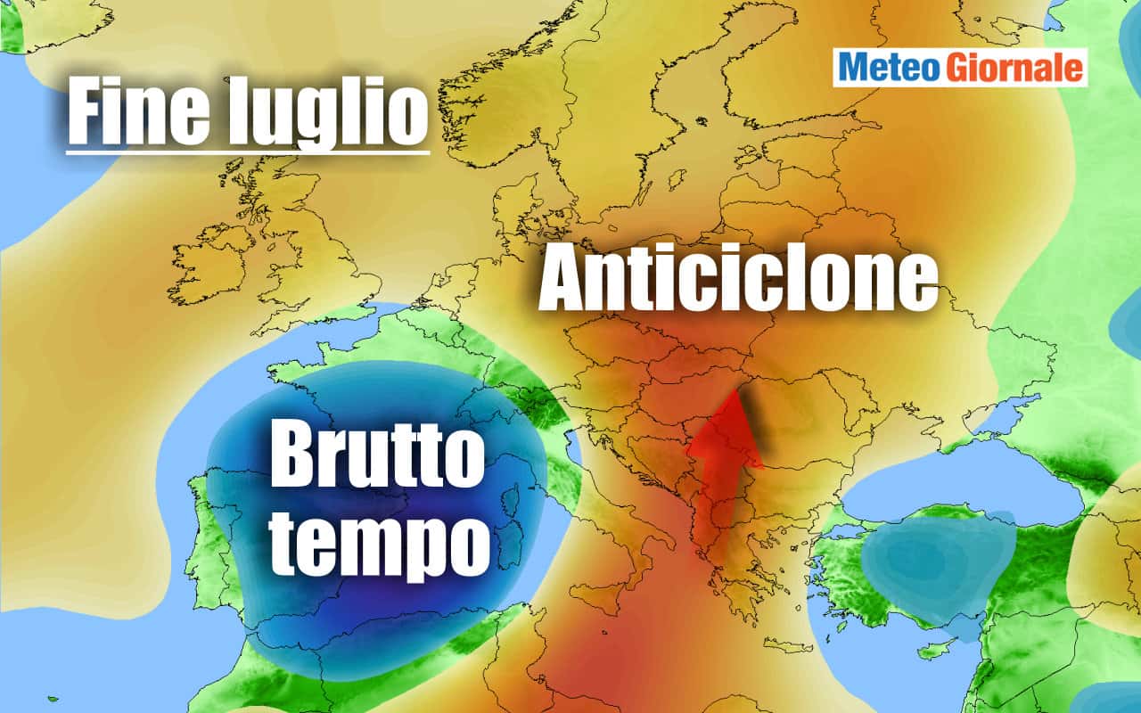 GOCCIA FREDDA di fine luglio? Ipotesi meteo da MALTEMPO