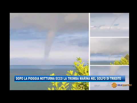 Video Meteo: tromba marina a Trieste