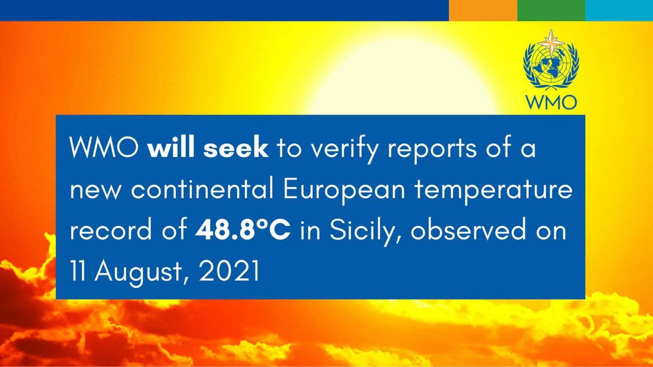 48,8°C, il record il caldo in Sicilia potrebbe essere invalidato WMO