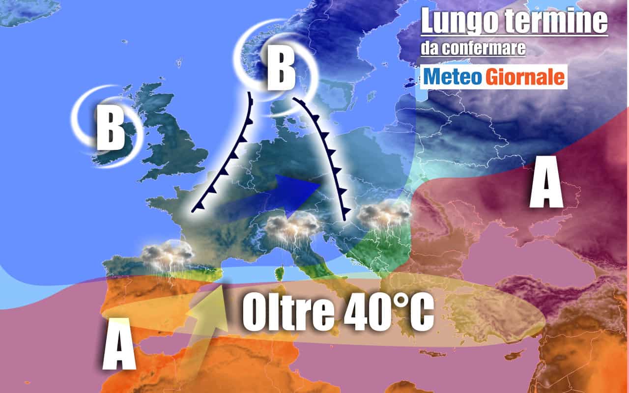 METEO Italia al 18 Agosto: CALDO, ma a Ferragosto rischio TEMPORALI