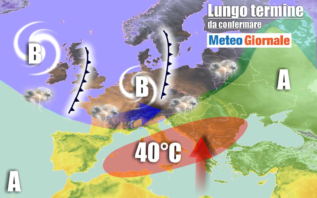 Previsione METEO Lungo Termine sino 22 Agosto: CALDO continuo