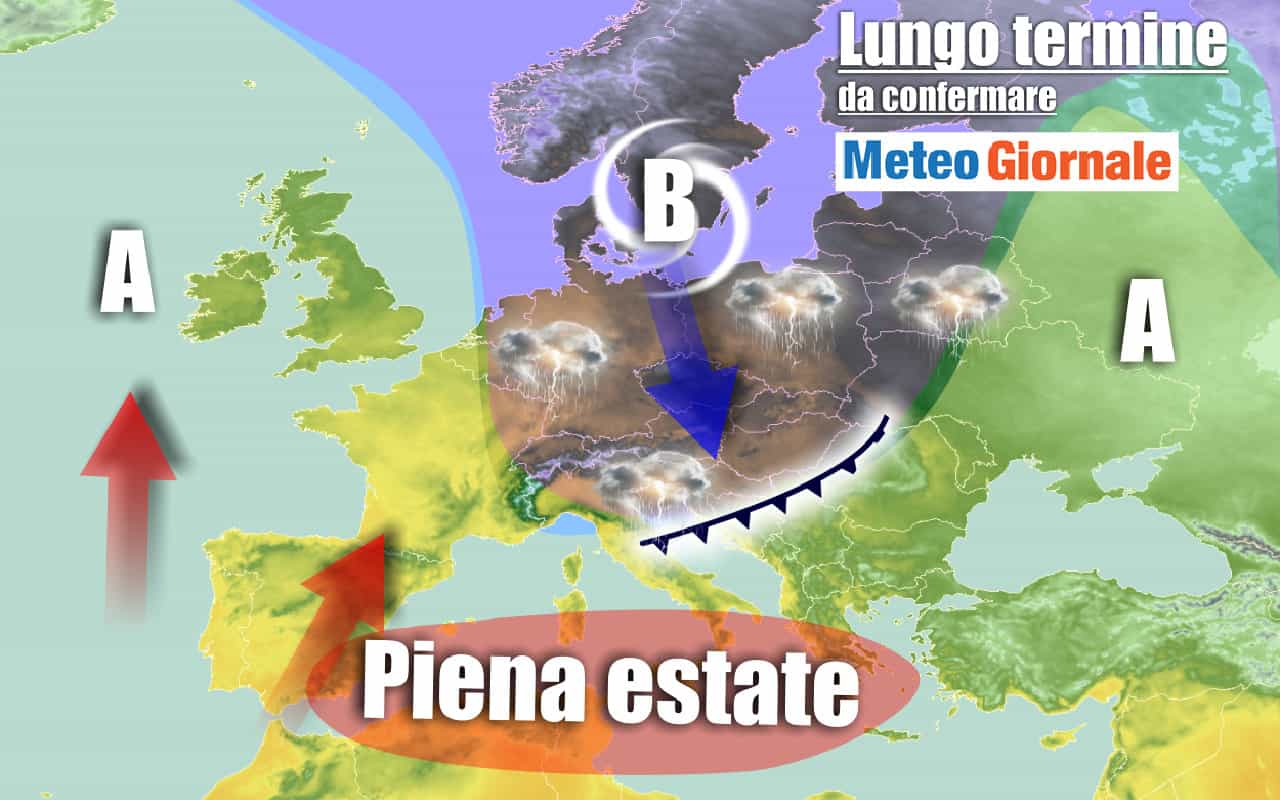 METEO Italia al 29 agosto: ancora CALDO d'Africa, ma meno forte