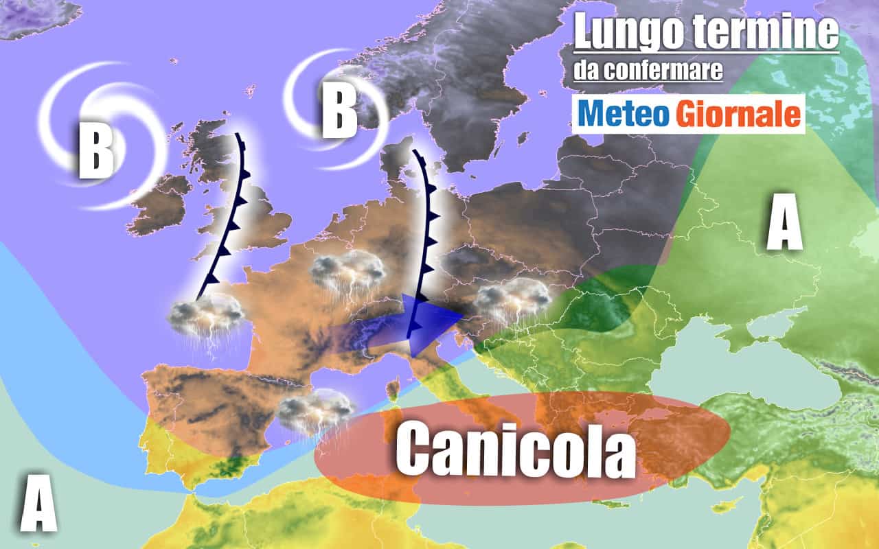METEO Italia al 17 agosto: più REFRIGERIO tra il CALDO d'Africa