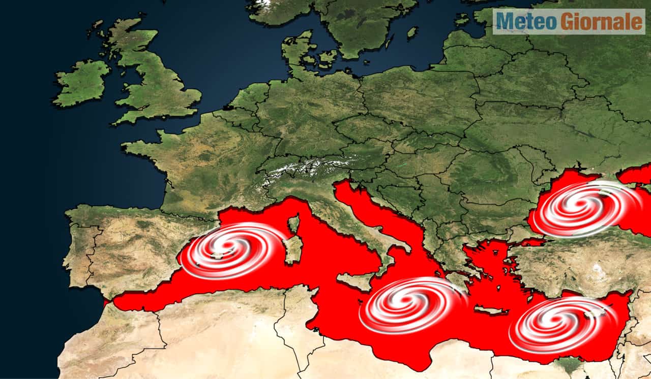 Cicloni Tropicali nel Mediterraneo, i TLC sempre più probabili nel meteo autunnale