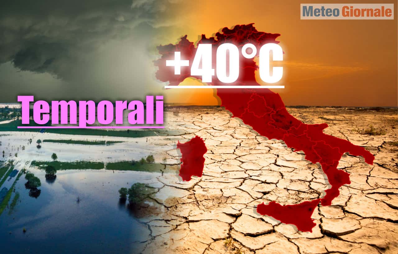 STOP meteo al CALDO. Ma Ferragosto con RECORD anche al NORD Italia