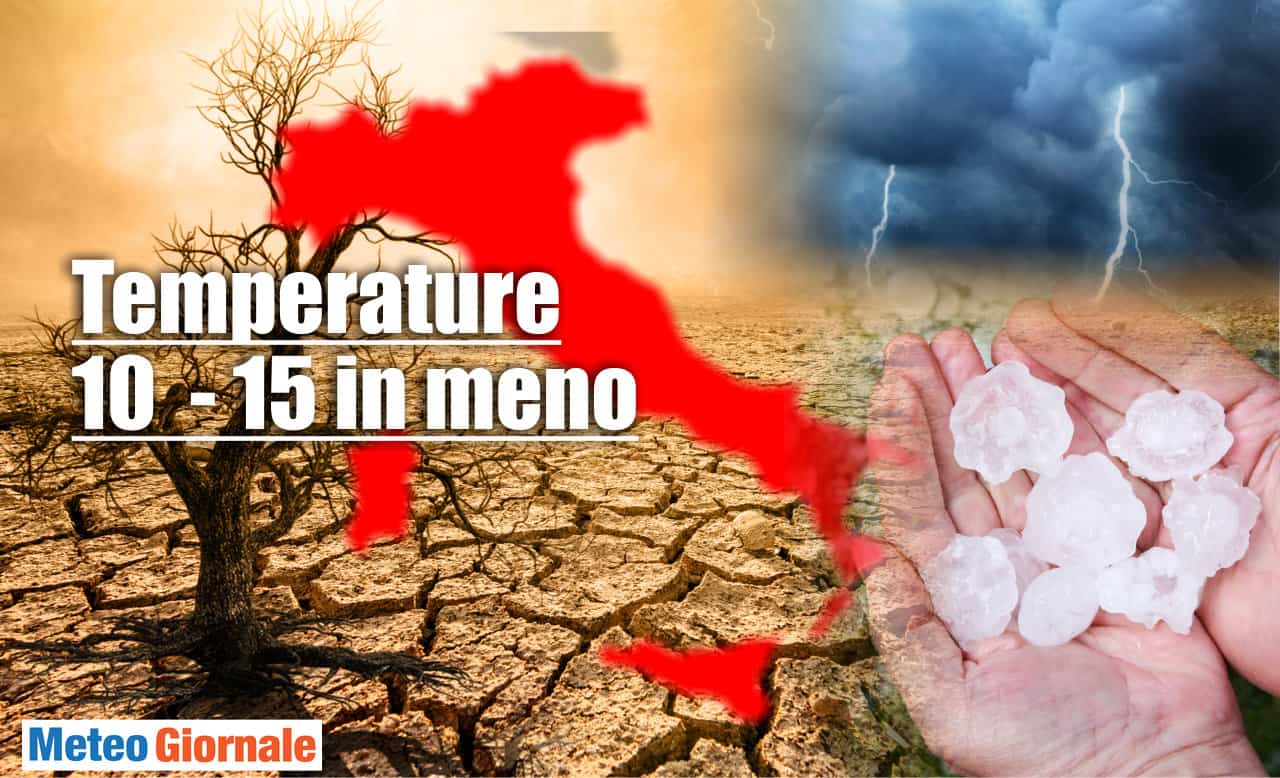 Meteo, da OGGI caduta della TEMPERATURA di 10/15 gradi