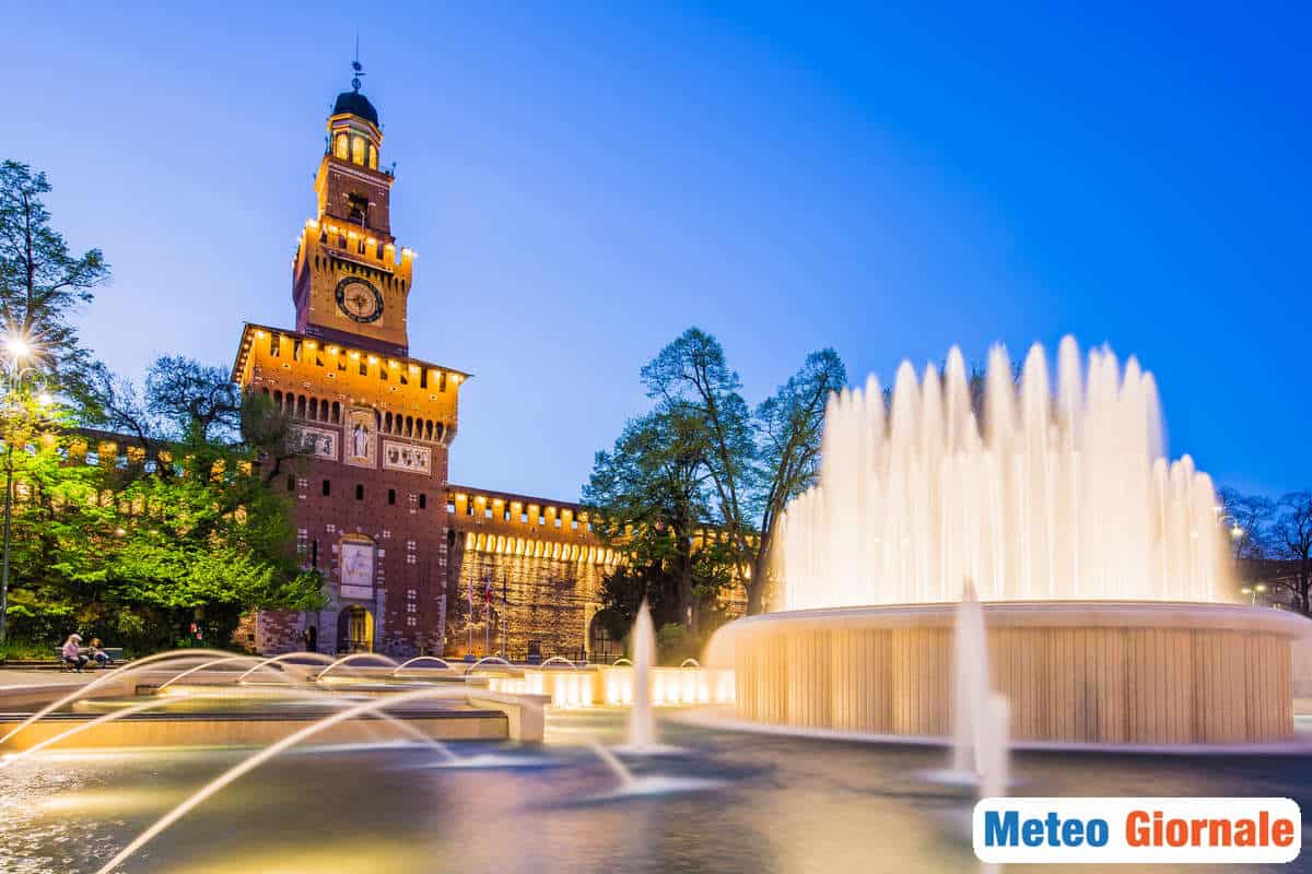 Meteo MILANO possibilità di temporali di forte intensità