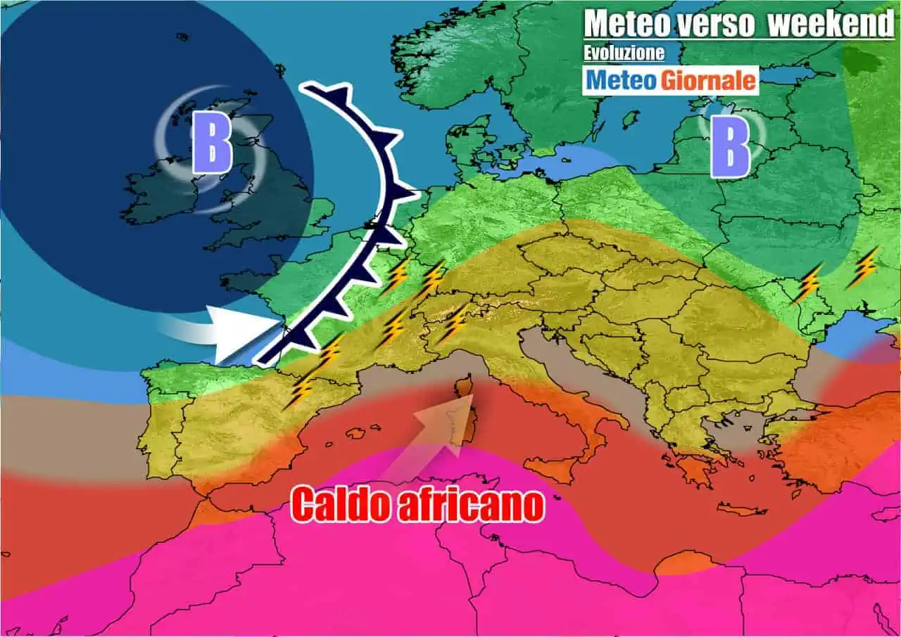 Weekend con caldo di nuovo in accentuazione, dopo breve tregua
