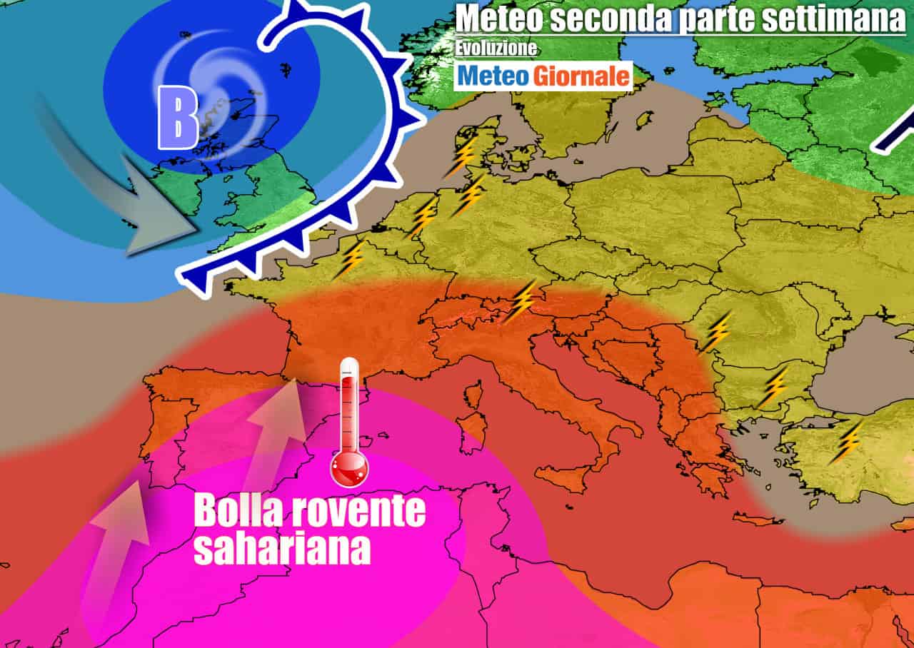 METEO Italia. Giorni di FUOCO prima al Sud e nel WEEKEND anche al Nord