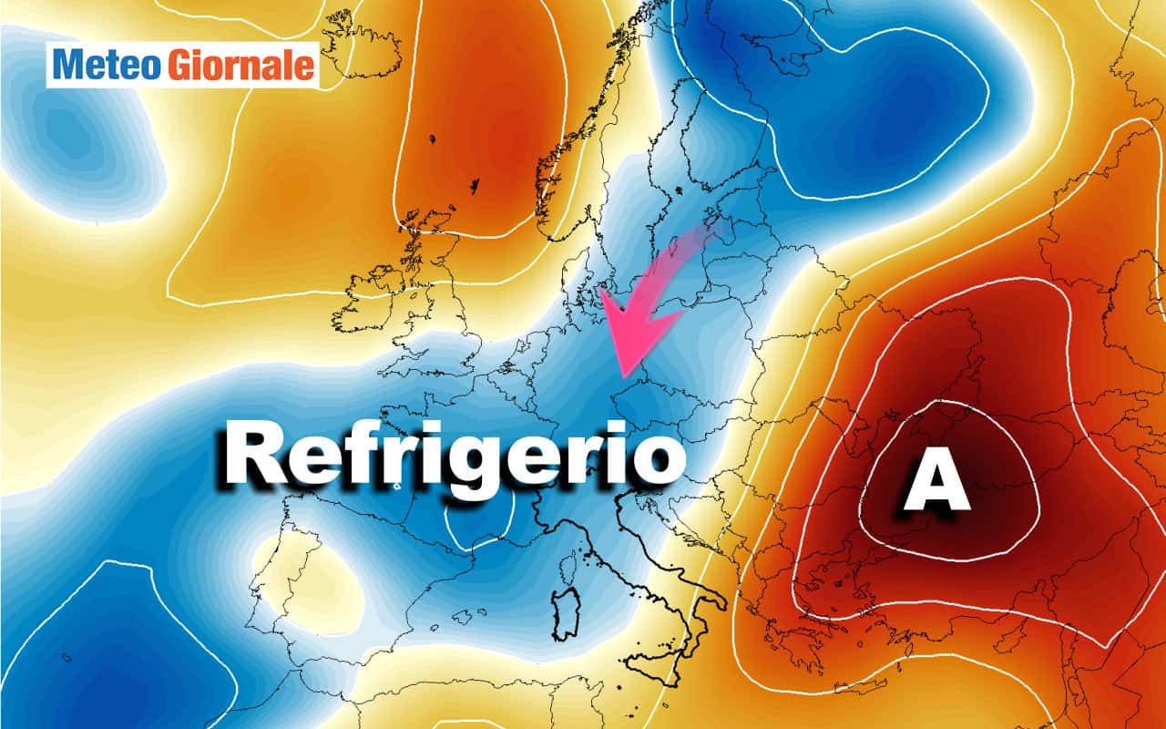 Nuovo RIBALTONE meteo a fine mese: crollo TEMPERATURE
