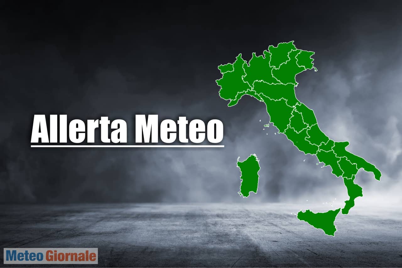 Allerta meteo Protezione Civile per l’Italia