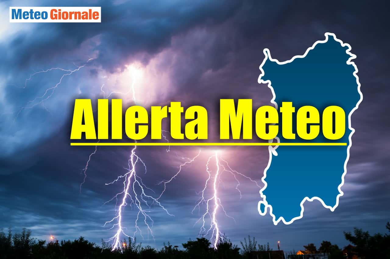 Allerta meteo in Sardegna per condizioni avverse. Rischio nubifragi
