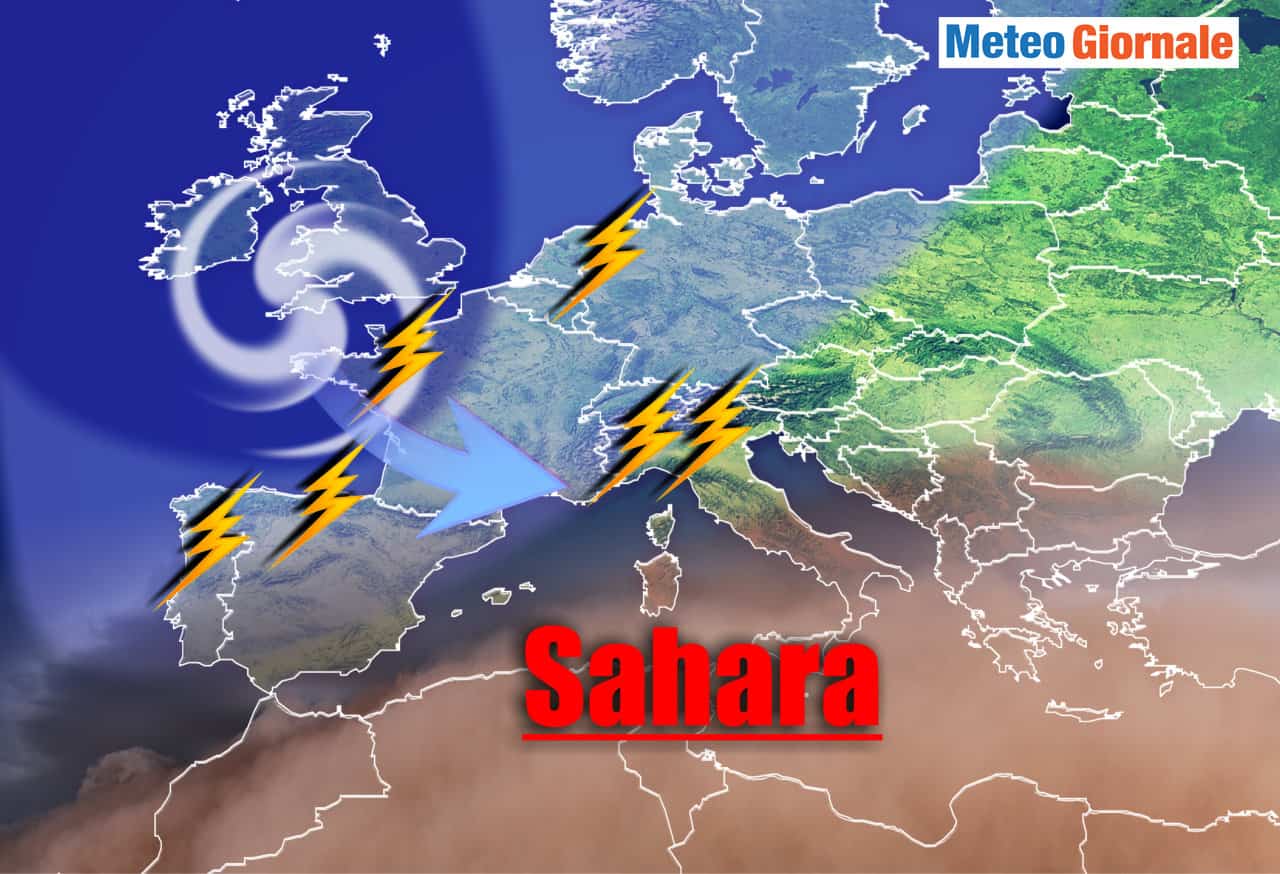 METEO: siamo all’APICE del CALDO, ma è imminente un cambiamento caldo sahara temporali nord - METEO: siamo all’APICE del CALDO, ma è imminente un cambiamento