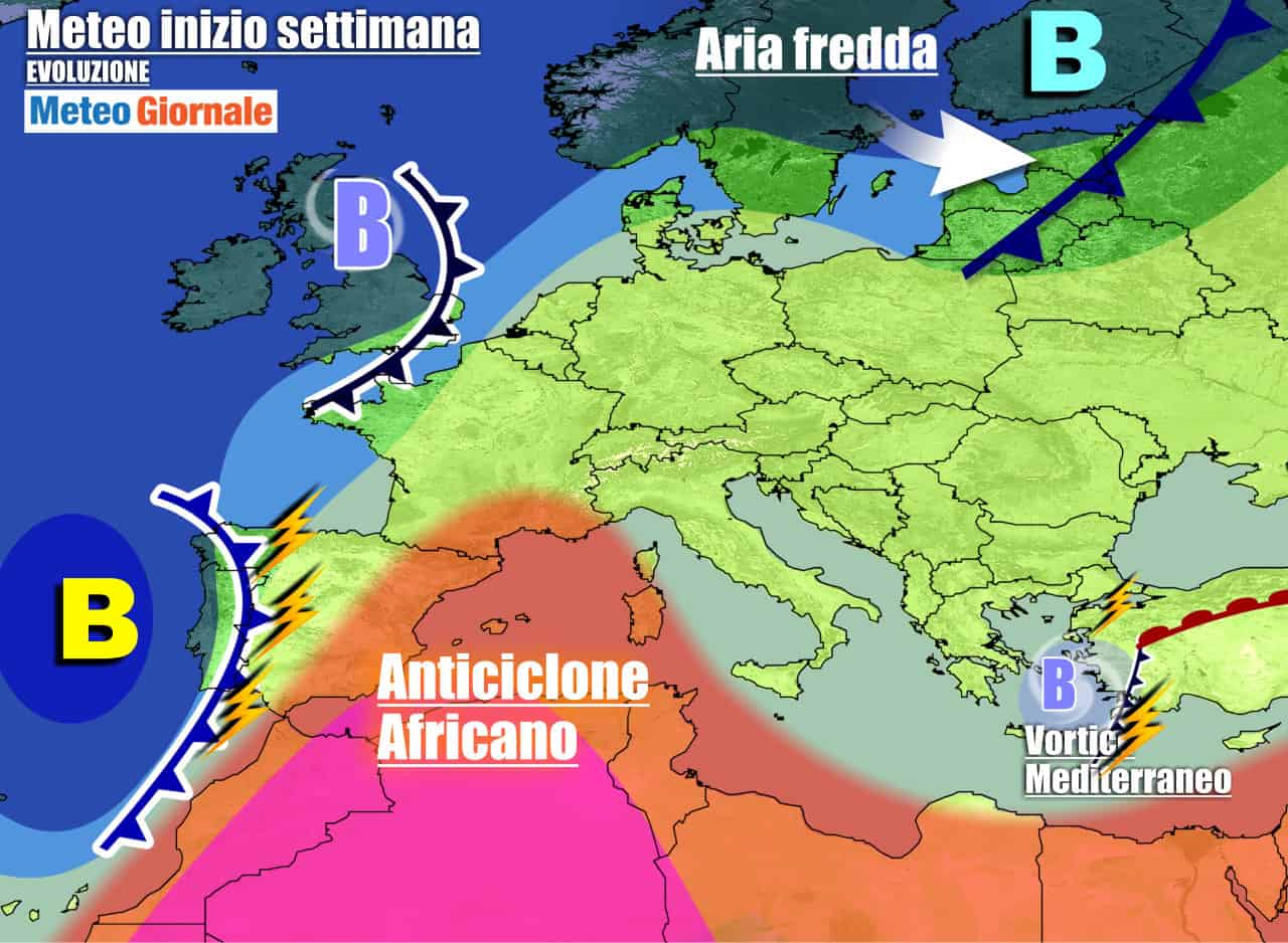 Meteo 7 giorni: verso CALDO FUORI STAGIONE, per l’anticiclone africano