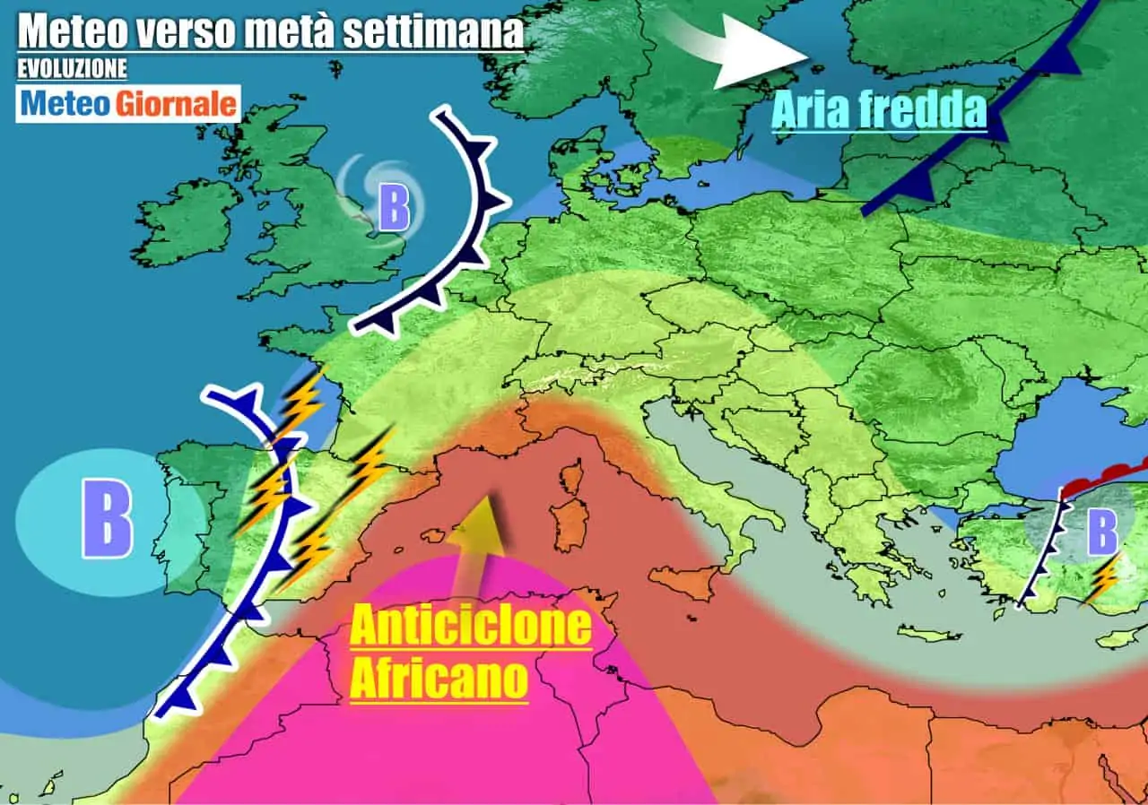 Caldo come in estate